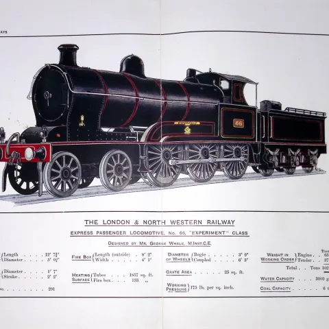 The London & North Western Railway Coloured Antique Book Plate.