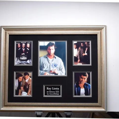 RAY LIOTTA framed original signature presentation.