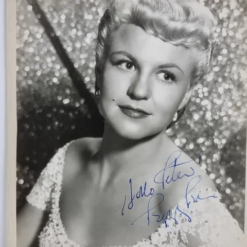 Peggy Lee Original Signature