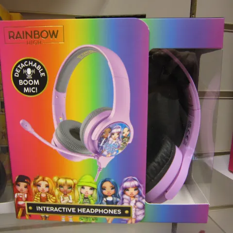 10pcs Brand new sealed Rainbow High  official licensed heafones with boom mic - 10pcs in lot