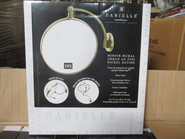 100pcs Brand new Danielle telescopic mirror bathroom set rrp £14.99 each