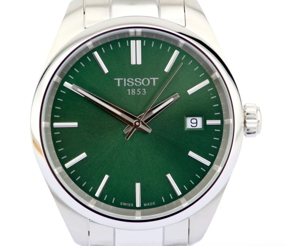 Tissot/PR100 - Green Dial - Lady's Steel Wristwatch
