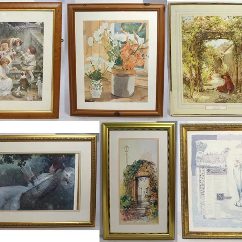 Collection of 6 Framed Prints