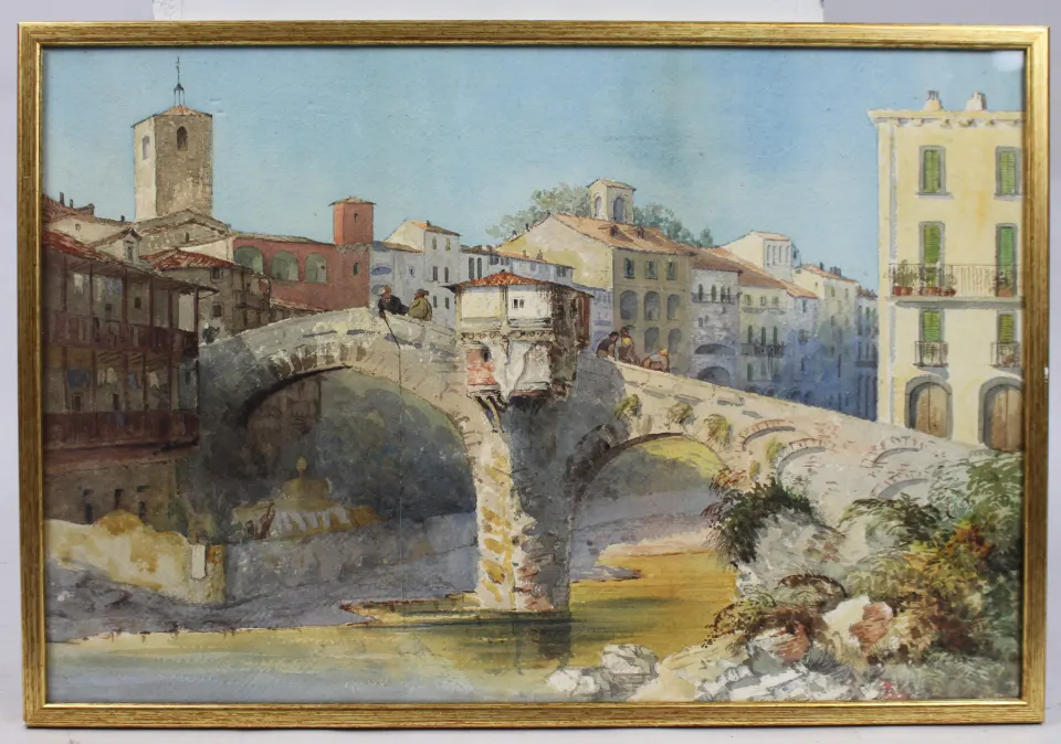 19th c. Italian Landscape Watercolour