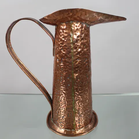 Antique Hammered Copper Jug
