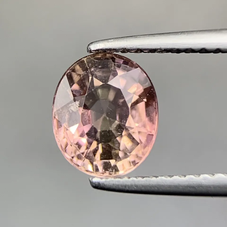 TPD-14, Brilliant Natural Padparacha Color Tourmaline Gemstone.