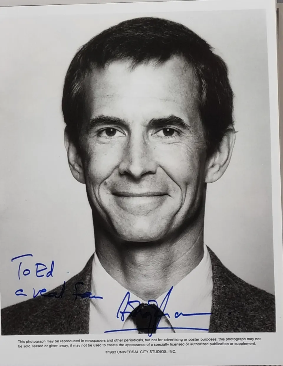 Anthony Perkins Original Signature