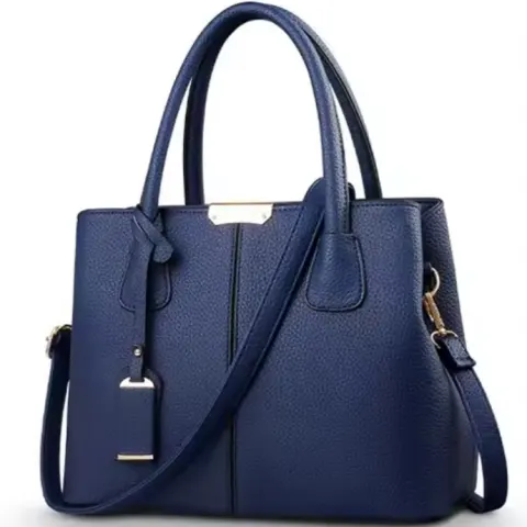 Elevate Your Style with the Ultimate PU Leather Tote Bag! Blue