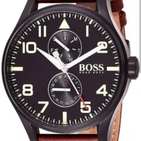Hugo Boss Aeroliner MAXX Chronograph Black Dial Men's Watch  1513079