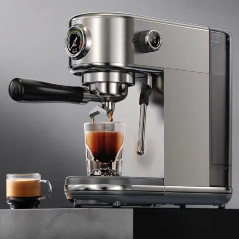 20-Bar Espresso Machine – Adjustable Temp, Hot & Cold Brew, Slim Design Cappuccino Maker