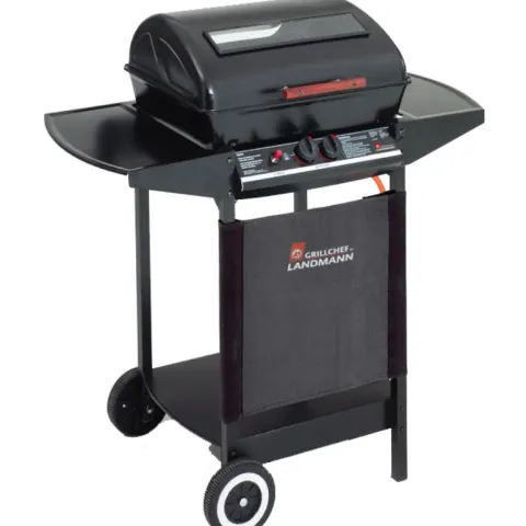 (111/1F) RRP £175. Contents Of 1x Bay. Landmann Grill Chef Dual Burner Gas BBQ (Model No. 12380). (