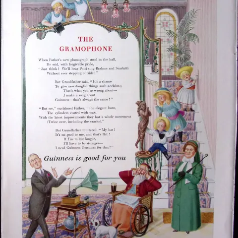 Guinness 69 Years-Old Advert 1956 The Gramophone G.E.2572-B