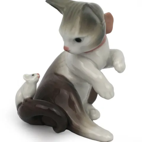 Lladro Cat & Mouse