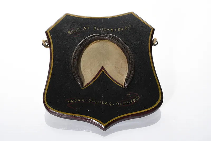 Blue Ensign Plate. From the Lester Piggott collection.