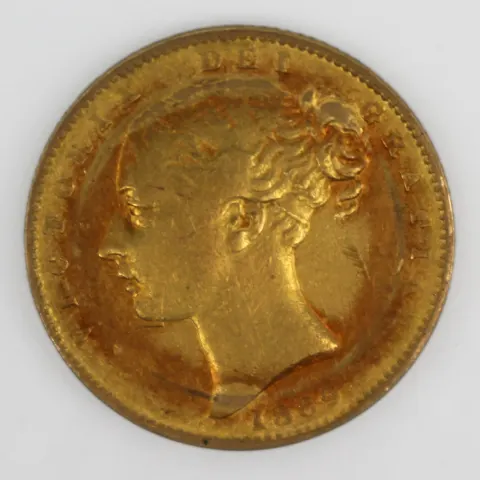 1869 Queen Victoria Gold Sovereign – Young Head Shield Back