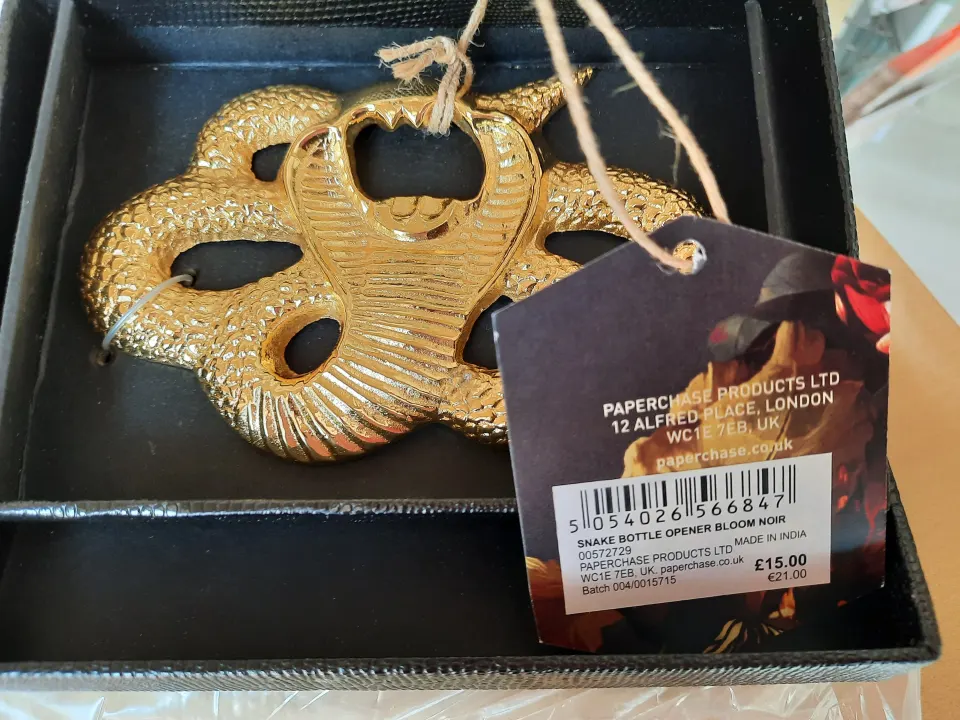 Snake Bottle Openers x 3 RRP £48