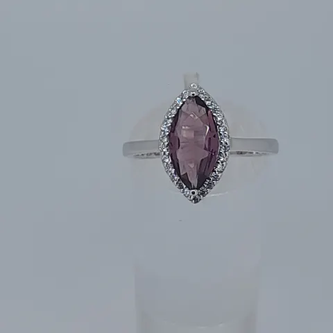 Silver Dress Ring Set With CZ Stones