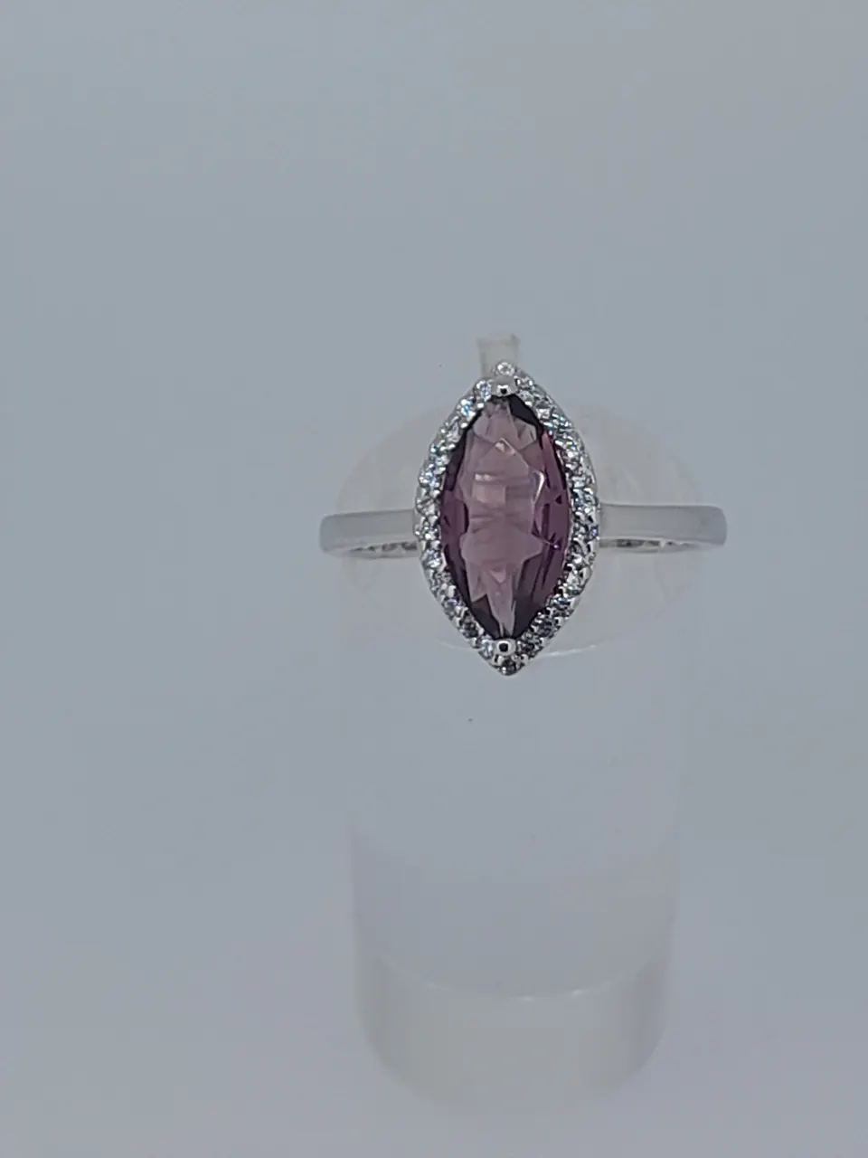 Silver Dress Ring Set With CZ Stones