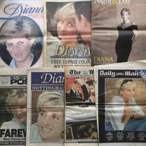 Princess Diana (1997) Memorabilia, Complete National & Local Newspapers 1997