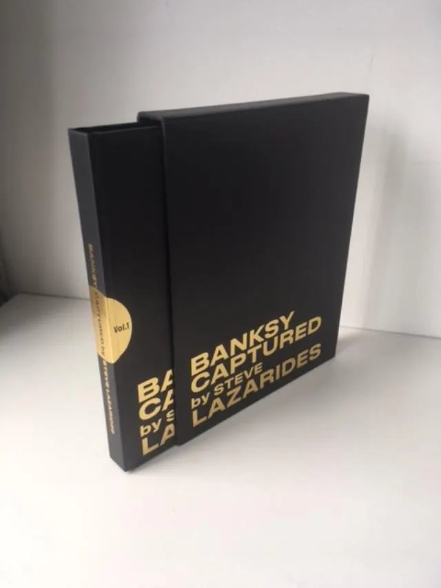 ‘Banksy Captured’, Volume 1 by Steve Lazarides, Black First Edition, Numbered 744/1000, 2020, SOLD O
