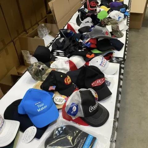 Box of New Assorted Baseball Caps (B41)