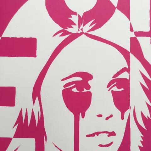 PURE EVIL (b.1968) ,Evil Sharon Tate, from the 2013 open Edition in Blood Red (quite rare)