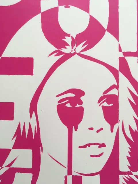 PURE EVIL (b.1968) ,Evil Sharon Tate, from the 2013 open Edition in Blood Red (quite rare)
