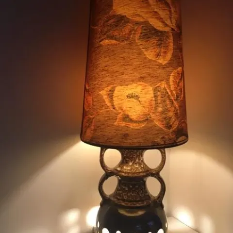 1.2m Tall, Mid Century Modern (1970s) Complete West German Floor Lamp, Tall