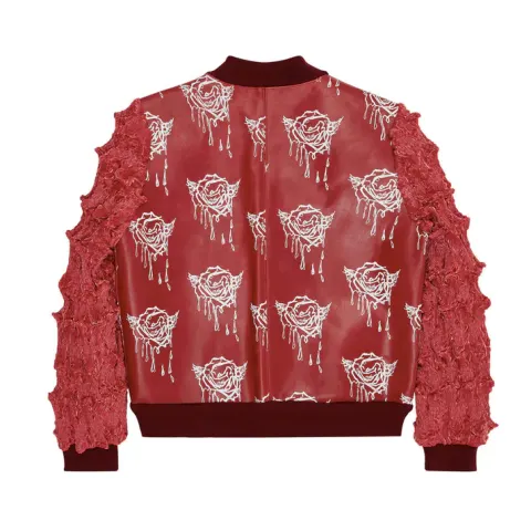 MJB Marc Jaques Burton Kiriko Everyday Dragon Spike Bomber Jacket, Online Price £2350 Size Medium