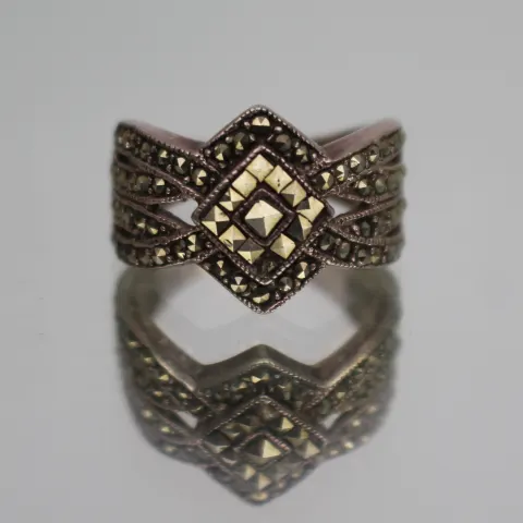 Vintage Silver Marcasite Ring