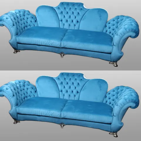 Exceptional Pair of ‘Butterfly’ Sofas by Mantellassi 1926