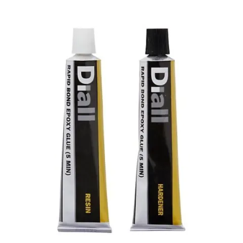 3 x Diall Pale Yellow Epoxy Resin & Polymercaptan 2-Part Adhesive 15ml 15g, Set