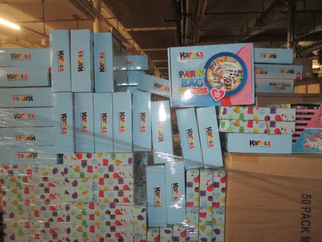 10 Boxes of 100 Pcs Party Toy Packs - Ideal For Party Bags/Mystery Bags, Etc - 10 Boxes In Lot