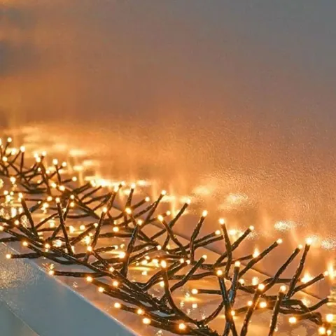 Vintage Gold LED Mains Lights 500 Christmas RRP £69