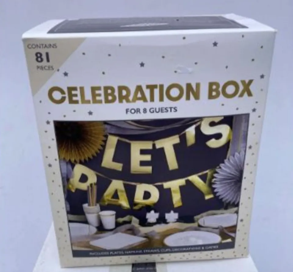 2 X CELEBRATION PARTY BOX 8 PEOPLE