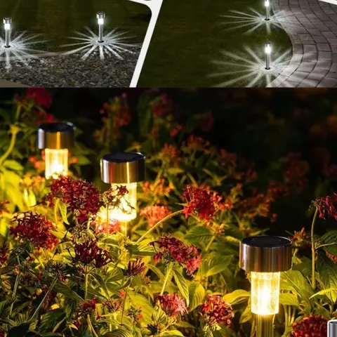 Solar Pathway Lights For Garden & Lawn – Durable, Waterproof, and Easy To Install - 10 Pack