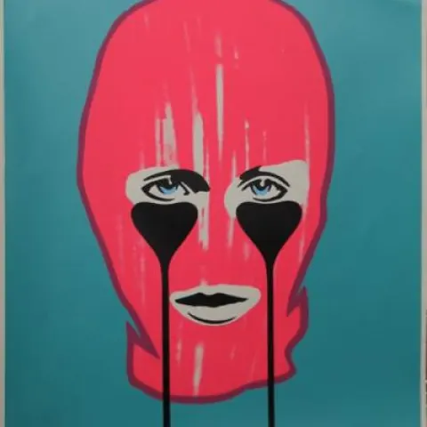 PURE EVIL (b.1968) Putin's Nightmare - Pussy Riot by Charles Uzzell-Edwards Signed & Monikered
