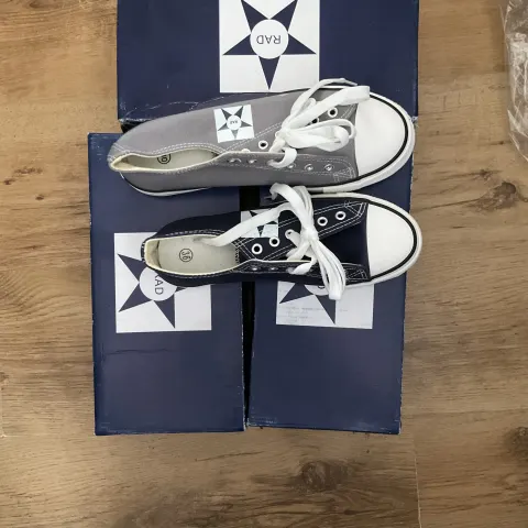 3 Pairs Rad Unisex Canvas Trainers/Sneakers