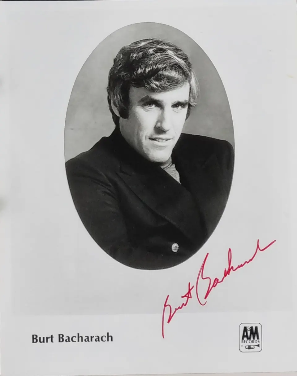 Burt Bacharach Original Signature