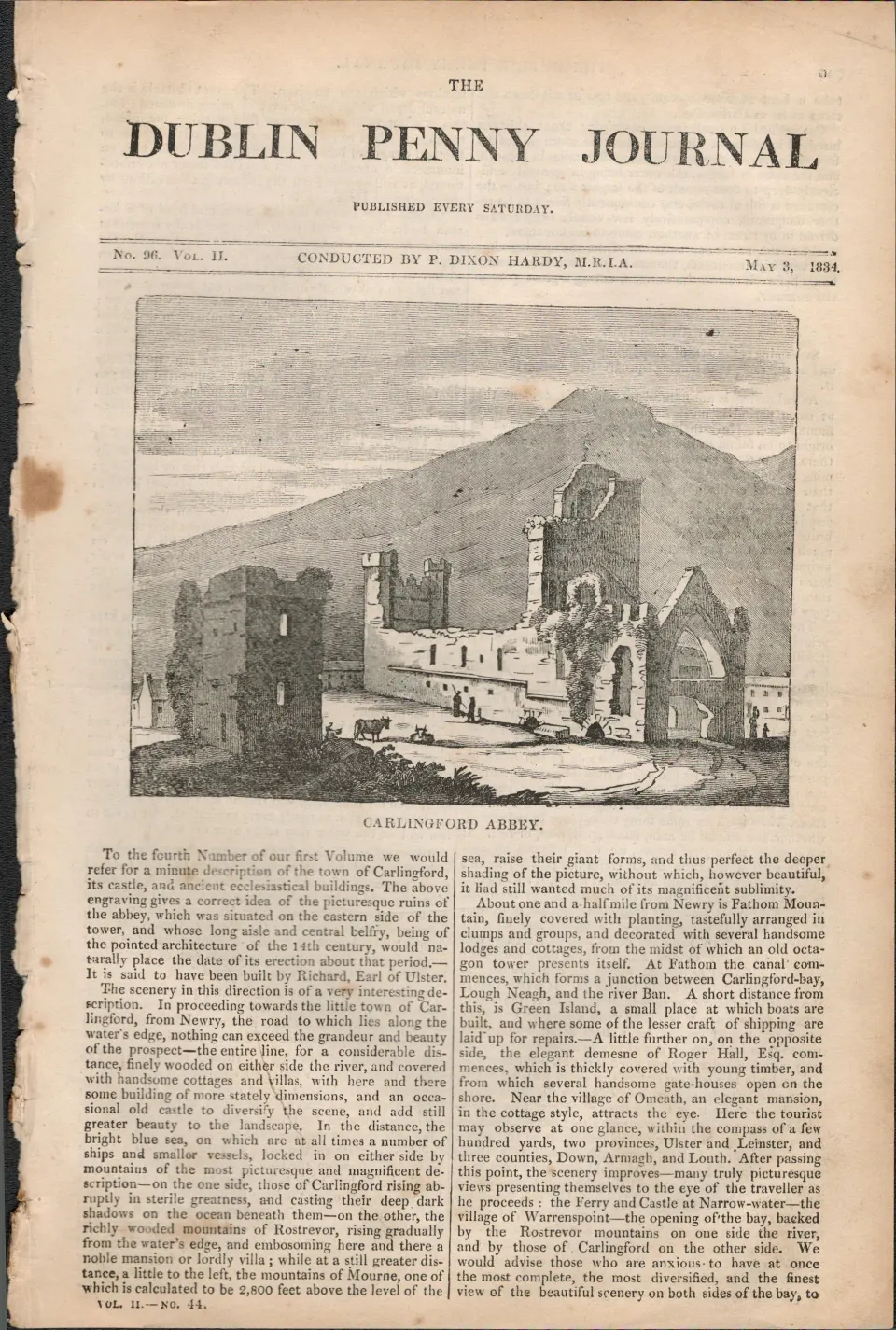 Captain Ferney The Robber, Legend of the Friars Lough 1834