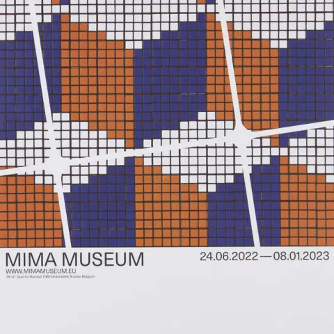 Invader (b. 1969-) Rubikcubist Poster 6 – Rubik Geometric Steps A Mima Exhibition Poster, 2022