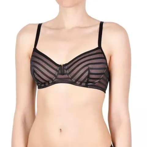 20 Cybele Two Tone Mesh Black Nude Bras Sizes 34 36 38 40