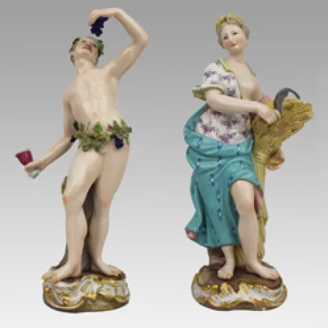 19th Century Meissen Porcelain Figurines – Set of the Four Seasons