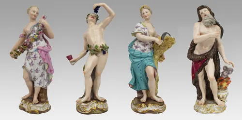 19th Century Meissen Porcelain Figurines – Set of the Four Seasons