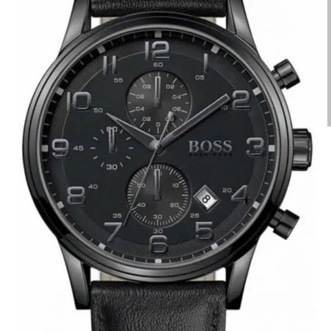 HUGO BOSS  1512567 Men's Aeroliner All Black Chronograph Watch
