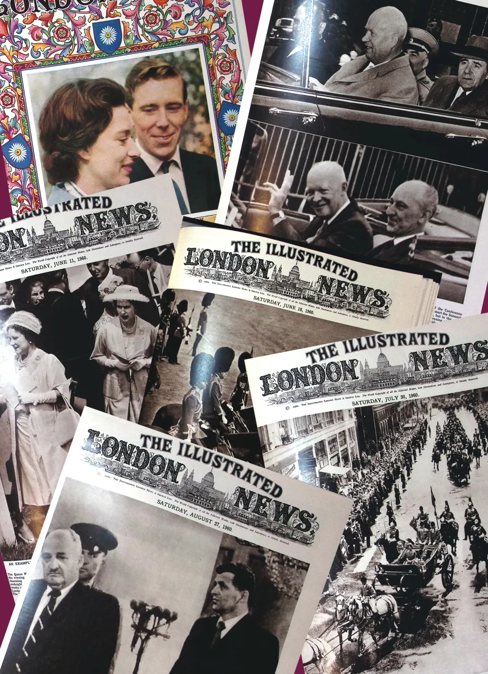 Illustrated London News Removeable Issues 1960 May-Aug Official Folder.
