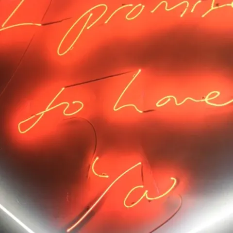 Tracey Emin (b1963) "I Promise To Love You", Exhibition Lithograph, Framed, 2014