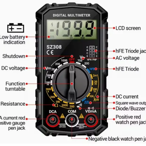 Electrical Maintenance Mini Digital Multimeter L4a