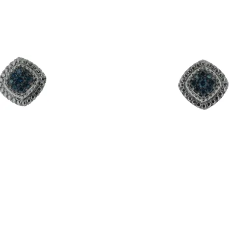 9ct White Gold Earring 0.23