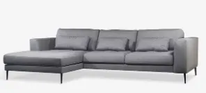 Item Description  -  John Lewis Siesta LHF Chaise End Sofa Bed with Storage, Metal Leg, Brushed Twee